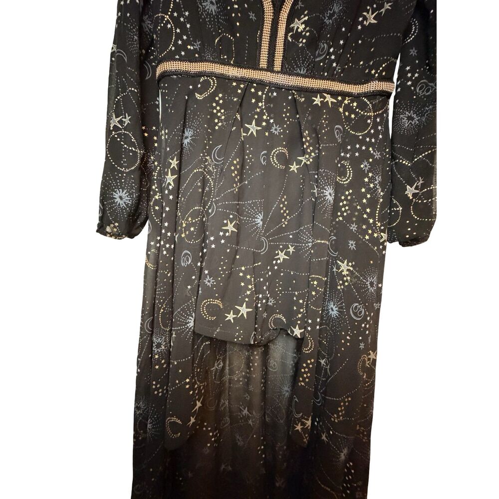 Star Wars Celestial Galaxy Constellation Goth Witchcore Romper Maxi High-Low L - Picture 5 of 8